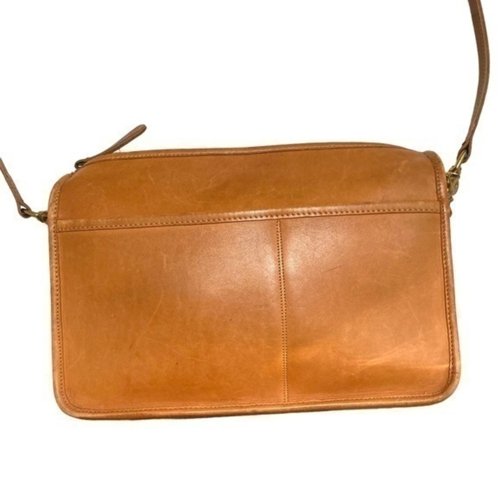 Coach vintage saddle companion bag in English tan